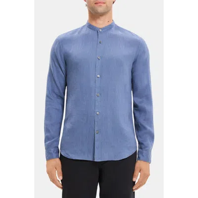 Theory Rammy Linen Dress Shirt In Bering