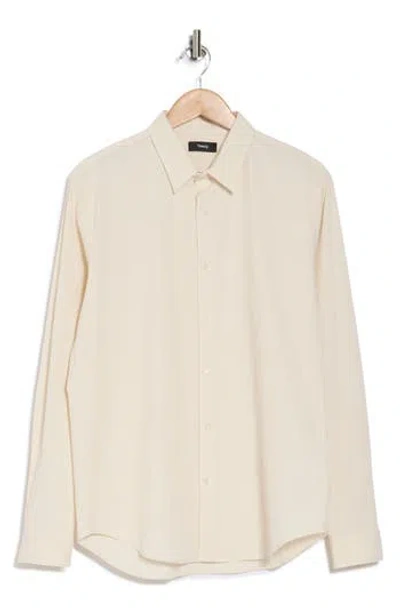 THEORY THEORY RAMMY POPLIN BUTTON-UP SHIRT