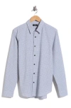 Theory Rammy Poplin Button-up Shirt In Blue