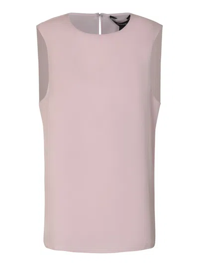 Theory Rear Keyhole Sleeveless Top In Pink