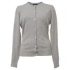 Theory Regal Buttoned Cardigan In Beige Wool In Beige