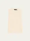 Theory Regal Merino Wool Crewneck Shell Top In New Ivory