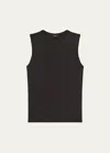 Theory Regal Merino Wool Crewneck Shell Top In Nwpstlmel
