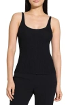 Theory Regal Merino Wool Rib Tank In Black