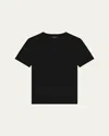 Theory Regal Merino Wool Short-sleeve Crew T-shirt In Black