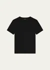 Theory Regal Merino Wool Short-sleeve Crew T-shirt In Black