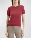 Theory Wool Top In Dp Rose