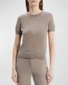 Theory Basic Wool Sweater In Lghtcinder