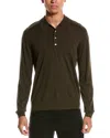 Theory Regal Merino Polo Sweater In Green