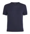 Theory Regal Wool Sweater T-shirt In Navy