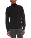 Theory Regal Wool Turtleneck Sweater In Black
