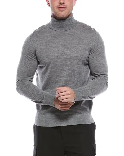 Theory Regal Wool Turtleneck Sweater In Gray