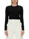 Theory Regular Fit Black Wool Sweater With Smooth Texture In Black
