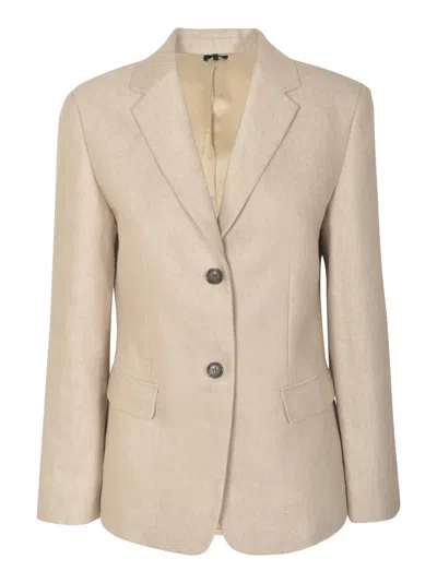Theory Regular Fit Classic Blazer In Sand