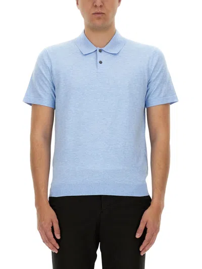 Theory Regular Fit Polo Shirt In Blue