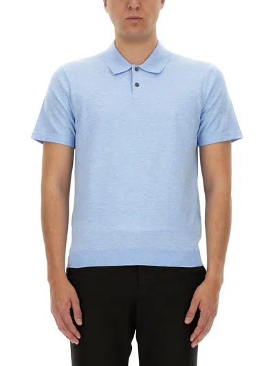 Theory Regular Fit Polo Shirt In Azure