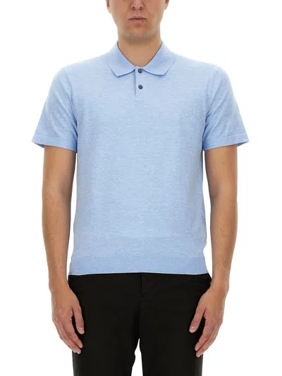 Theory Regular Fit Polo Shirt In Gnawed Blue