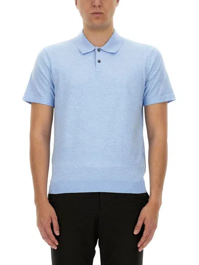 Theory Regular Fit Polo Shirt In Blue