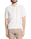 Theory Regular Fit Short Sleeve Striped Polo Sweater