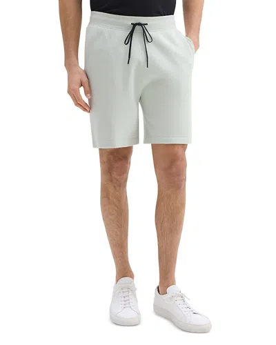 Theory Regular Fit Sweat Shorts In Light Greenstone