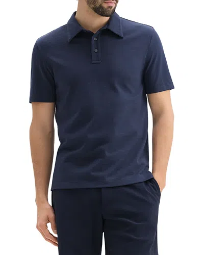 Theory Regular Fit Textured Polo In Baltic