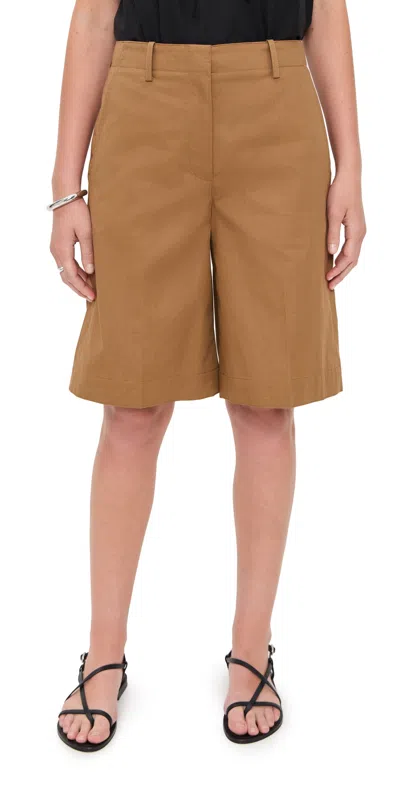 Theory Relax Casual Shorts Bronze