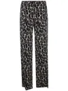 Theory Stretch Leopard Relaxed Straight Pants