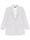 Theory Relax Blazer In Admiral Crepe In Grey
