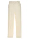 Theory White Relax Pants In Neutral