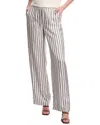 Theory Relax Silk Pant In Beige