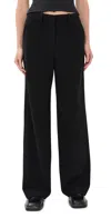 Theory Relaxed Straight Wool-blend Cargo Pant In Black
