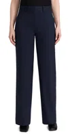 Theory Relax Straight Pants Navy In Navy