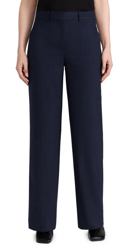 Theory Relax Straight Trousers Navy