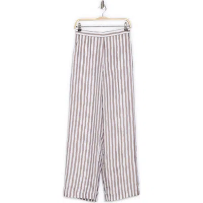 THEORY THEORY RELAX STRIPE SILK PULL-ON PANTS