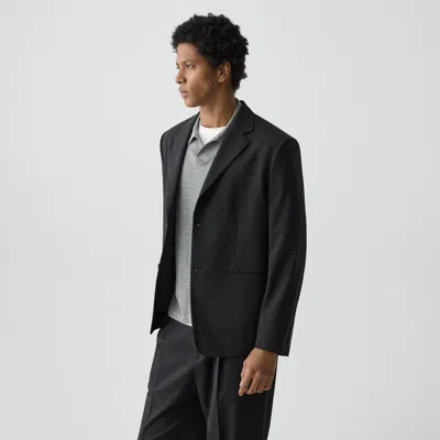 Theory Relaxed Blazer In Stretch Wool In Black