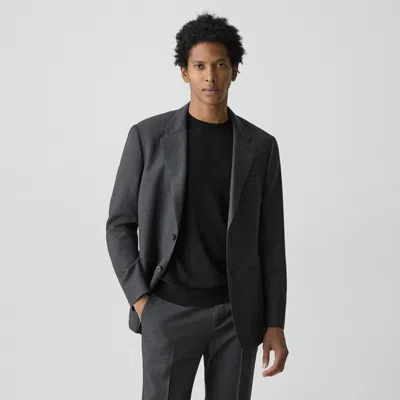 Theory Relaxed Blazer In Stretch Wool In Gray