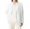 Theory Relaxed Blazer In White In White