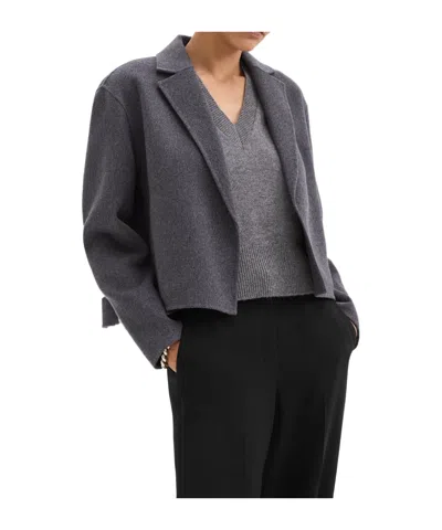 Theory Relaxed Cardigan Jacket In Black