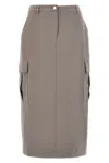 Theory Grey Relaxed Cargo Skirt