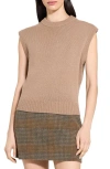 Theory Relaxed Cashmere & Wool Sweater Vest In Brown