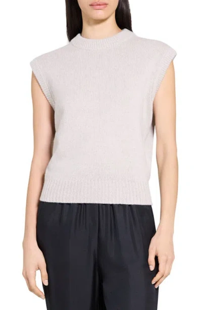 Theory Relaxed Cashmere & Wool Sweater Vest In Gray