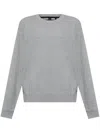 Theory Relaxed Crew-neck Sweatshirt In Grau