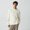 Theory Relaxed Crewneck Sweater In Astor Wool In White