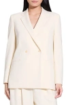 Theory Relaxed Double Breasted Blazer In Rice