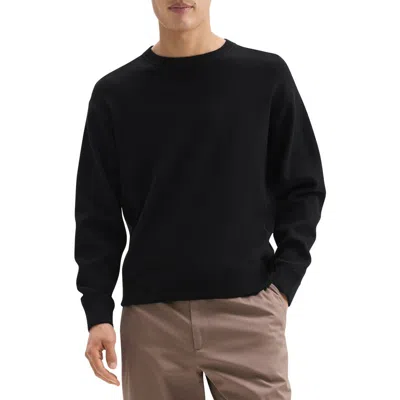 Theory Relaxed Fit Crewneck Sweater In Black