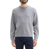 Theory Regular Fit Crewneck Sweatshirt In Melange Grey