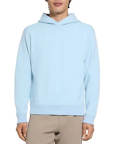 Theory Relaxed Hoodie Light Bilen In Blue