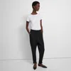 Theory Relaxed Jogger In Double-knit Jersey In Black