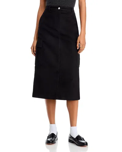 Theory Relaxed Midi Cargo Skirt In Black