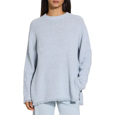 THEORY THEORY RELAXED ORGANIC COTTON BLEND TERRY SWEATER